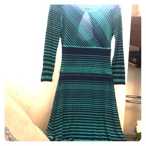 Long sleeve striped dress